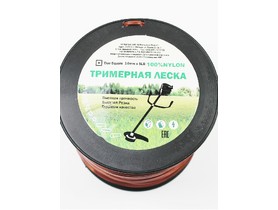 Триммерная леска 4,0мм квадрат 203м (большая бухта)
